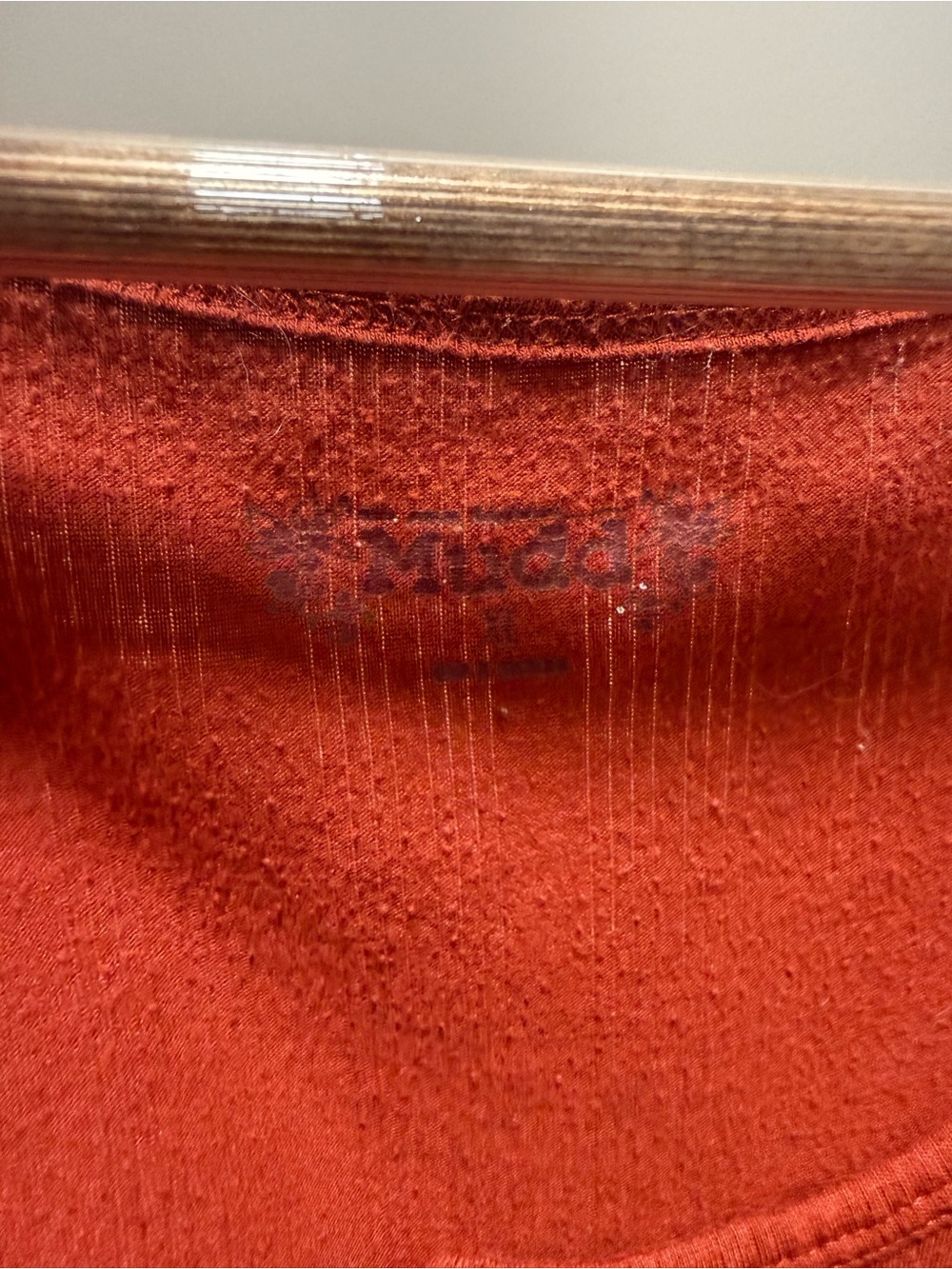 Mudd Rust-Red Cropped Button Tank - Picture 2 of 3